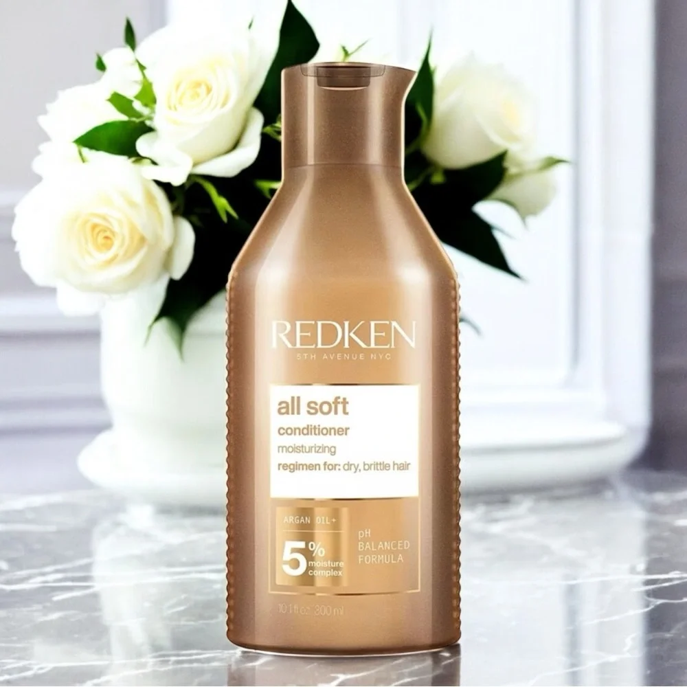 REDKEN All Soft Shampoo & Conditioner for Dry Damaged with Hair Argan Oil